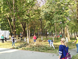 Сотрудники департамента семьи, социальной и демографической политики Брянской области приняли участие в областном субботнике Сотрудники департамента семьи, социальной и демографической политики Брянской области приняли участие в областном субботнике